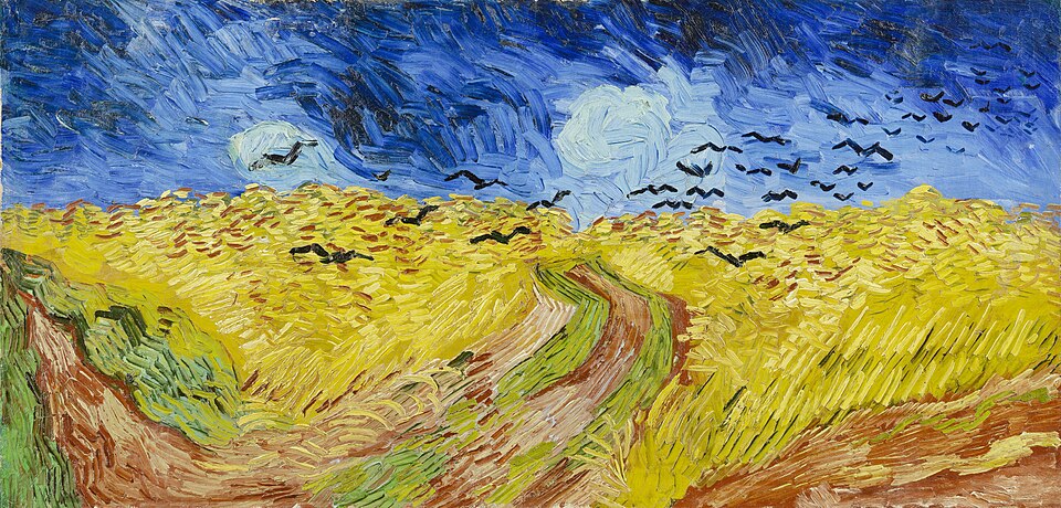 wheat field with crows by vincent van gogh
